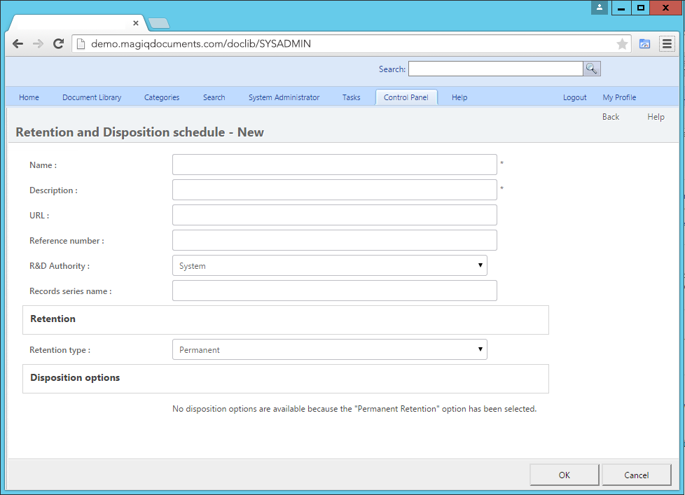 Creating a retention and disposition schedule